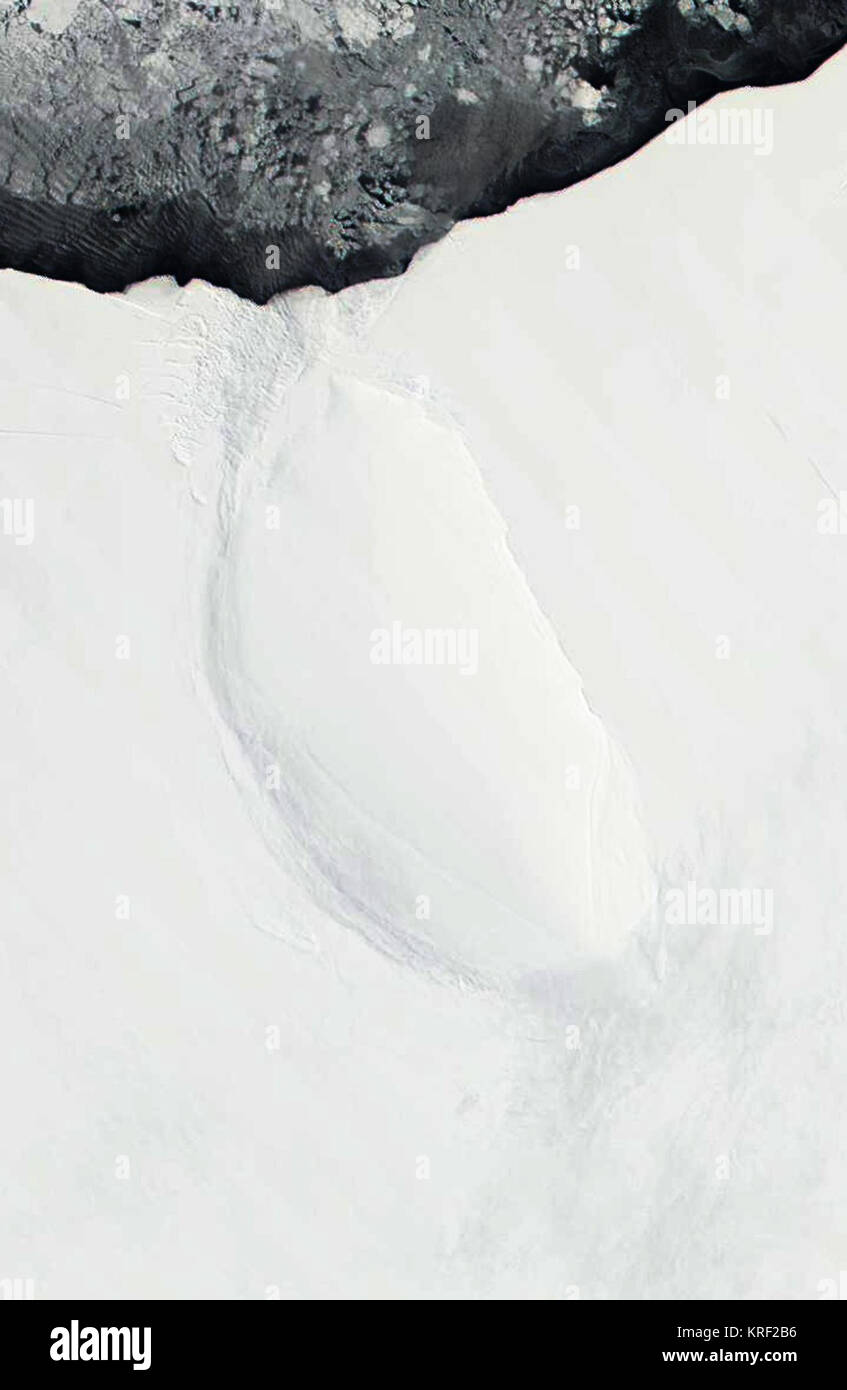 Roosevelt Island, Antarctica - satellite image Stock Photo