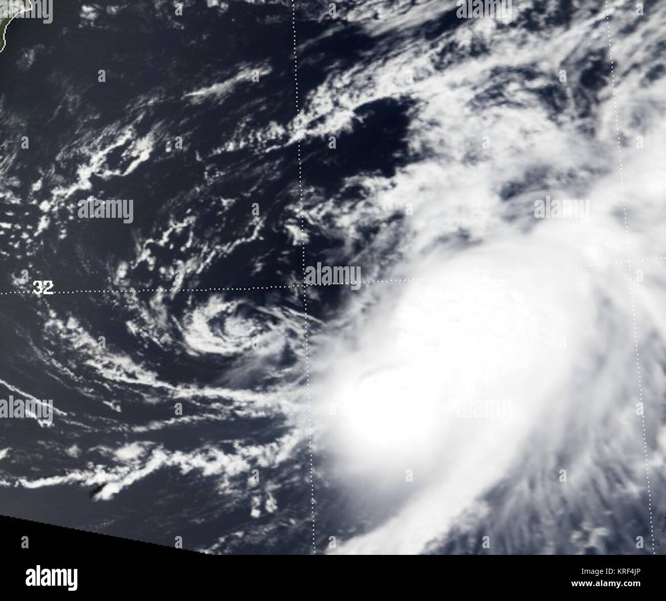 Tropical Depression 20 aug 2000 0145Z Stock Photo