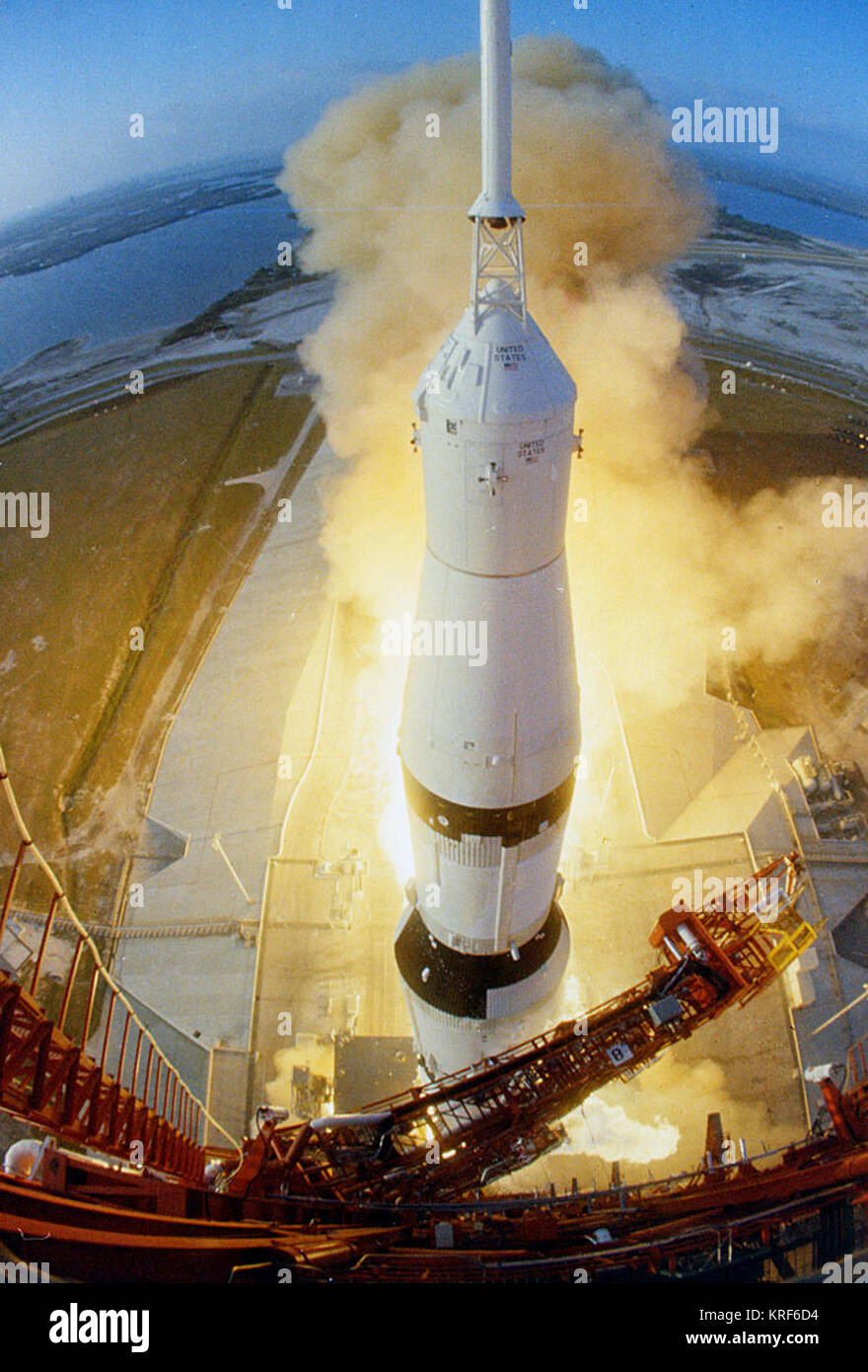 Apollo 6 launch Stock Photo - Alamy