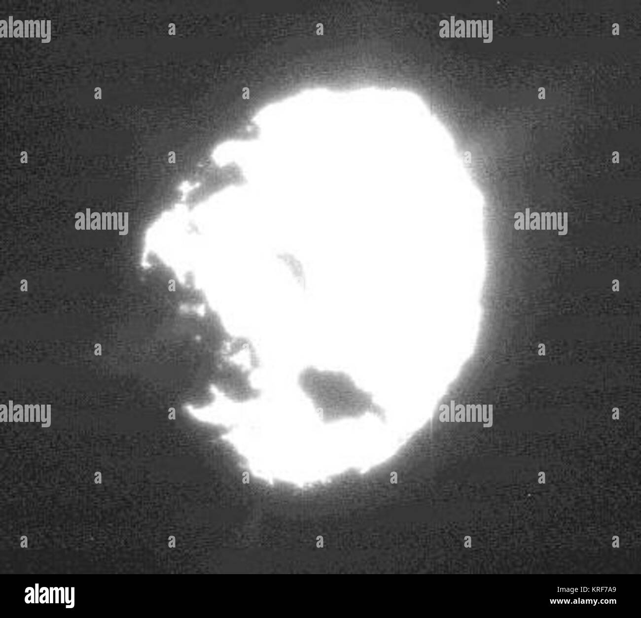Comet wild 2 jet plumes Stock Photo
