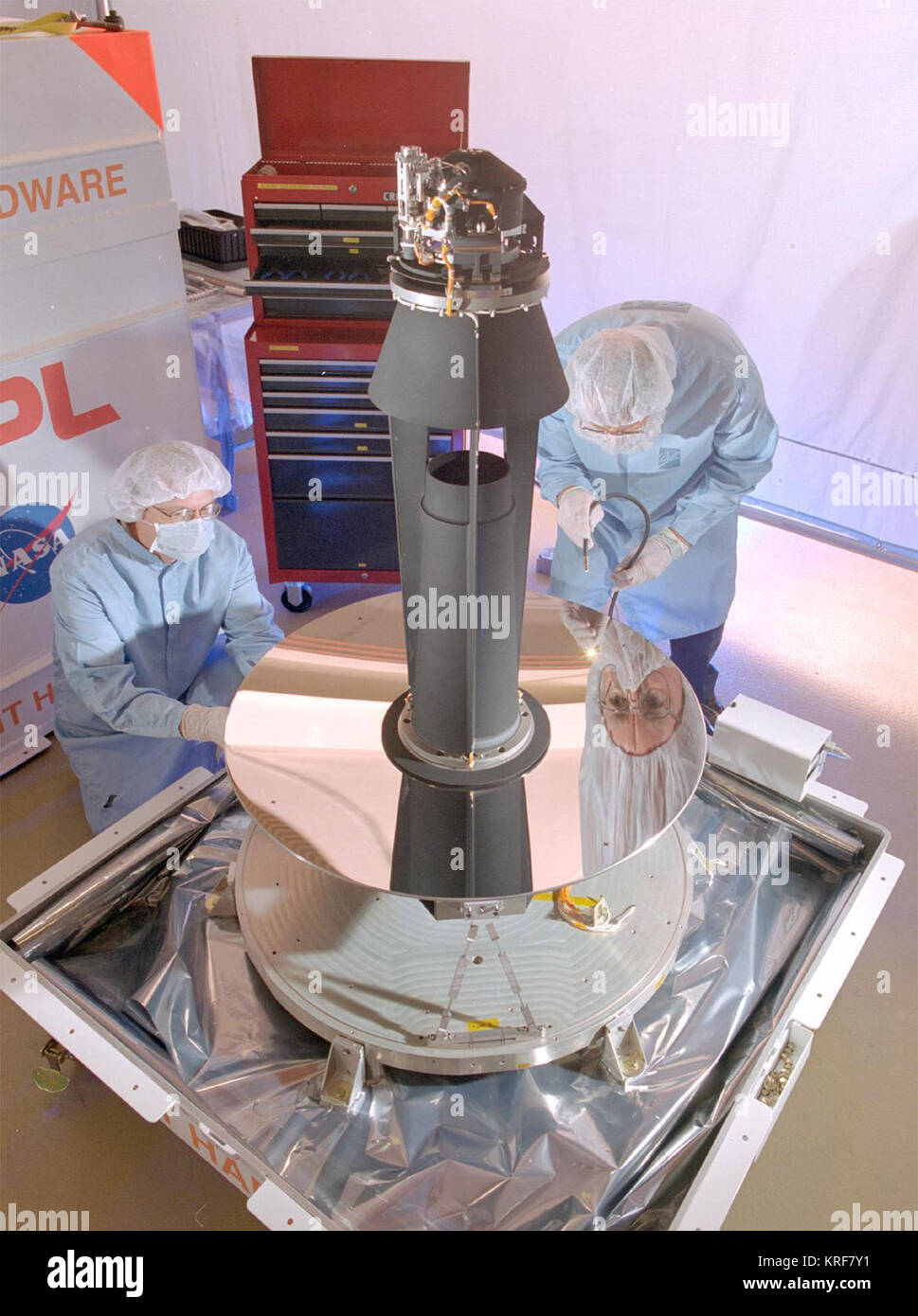 The Spitzer Space Telescope assembled. SIRTF Spitzer infrared space  telescope 2 Stock Photo - Alamy