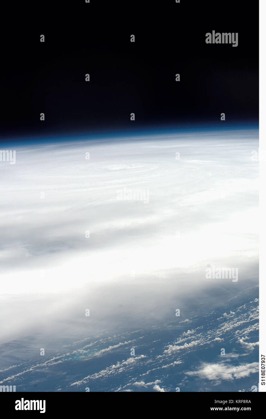 Hurricane Dean from Space Stock Photo