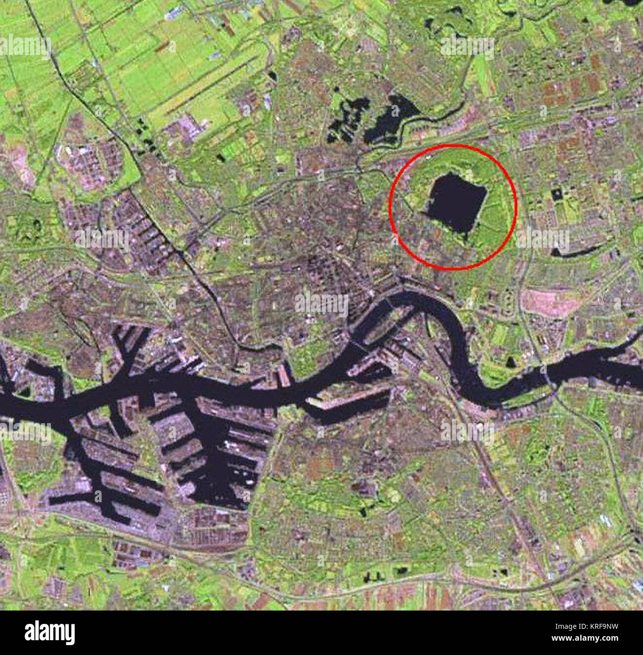 Netherlands satellite image hi-res stock photography and images - Alamy