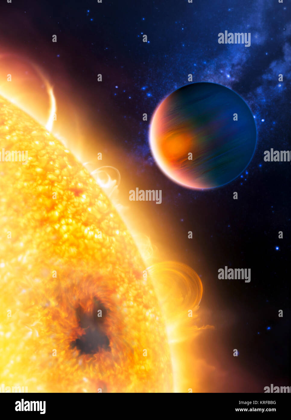 HD 189733b Stock Photo Alamy