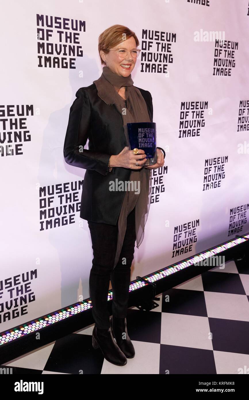 Annette Bening at arrivals for Museum Of The Moving Image Salute To Annette Bening, 583 Park Avenue, New York, NY December 13, 2017. Photo By: Jason Smith/Everett Collection Stock Photo