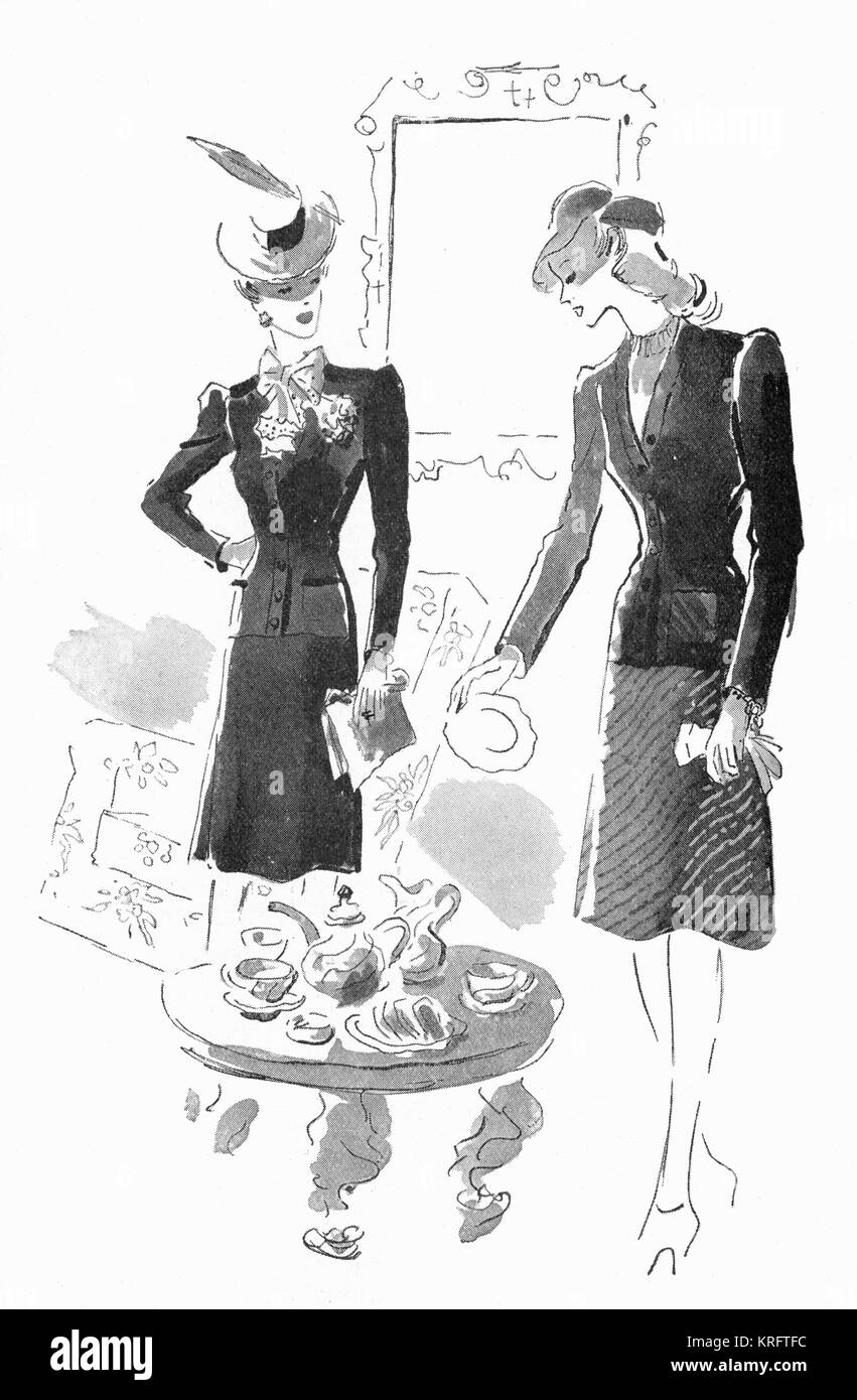 Ladies fashion, circa 1941 Stock Photo