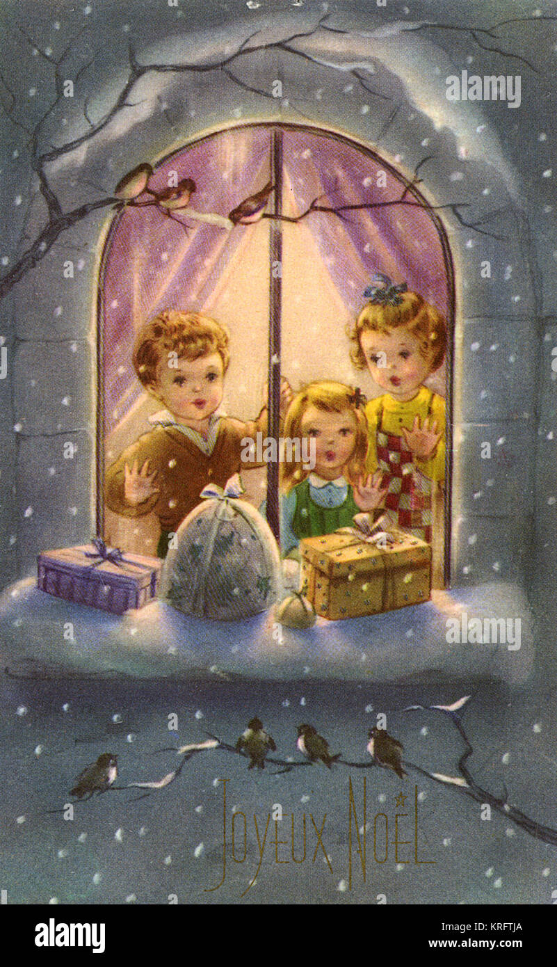French christmas children hi-res stock photography and images - Alamy