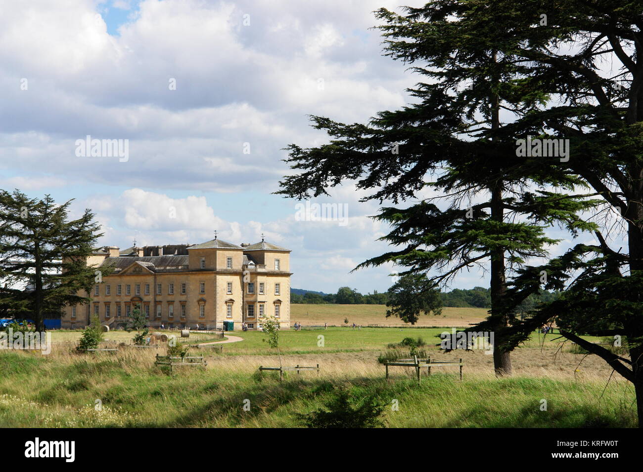 General view of Croome Court, near Besford, Worcestershire. The house was designed by Capability Brown, with interiors by Robert Adam.     Date: 2012 Stock Photo
