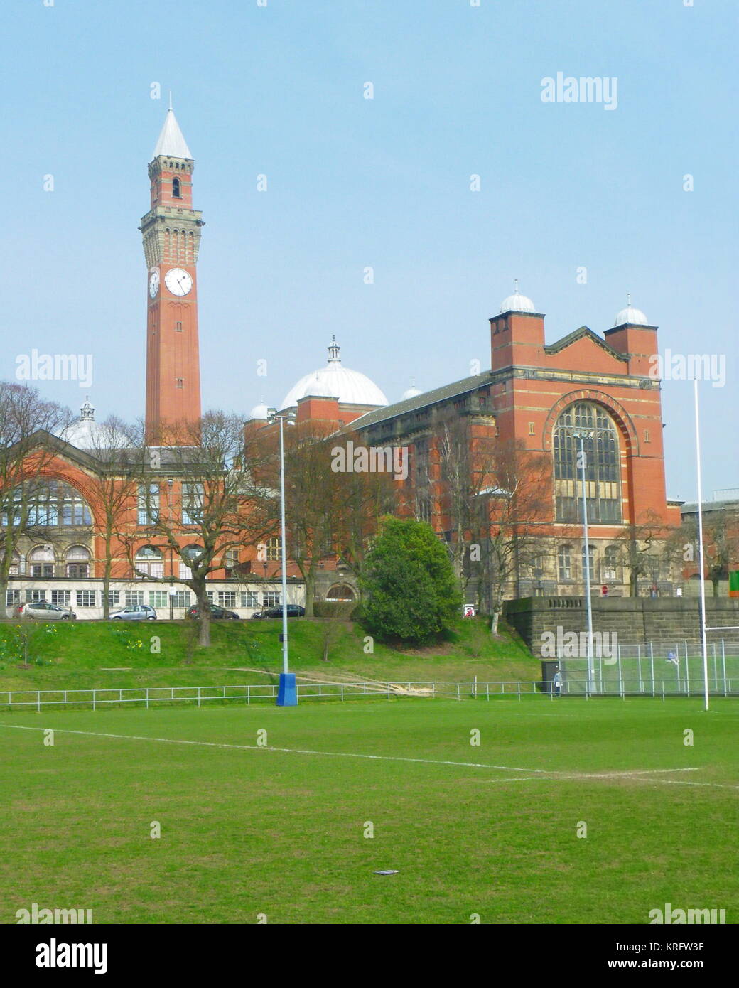 View of Birmingham University, Edgbaston, Birmingham. Stock Photo