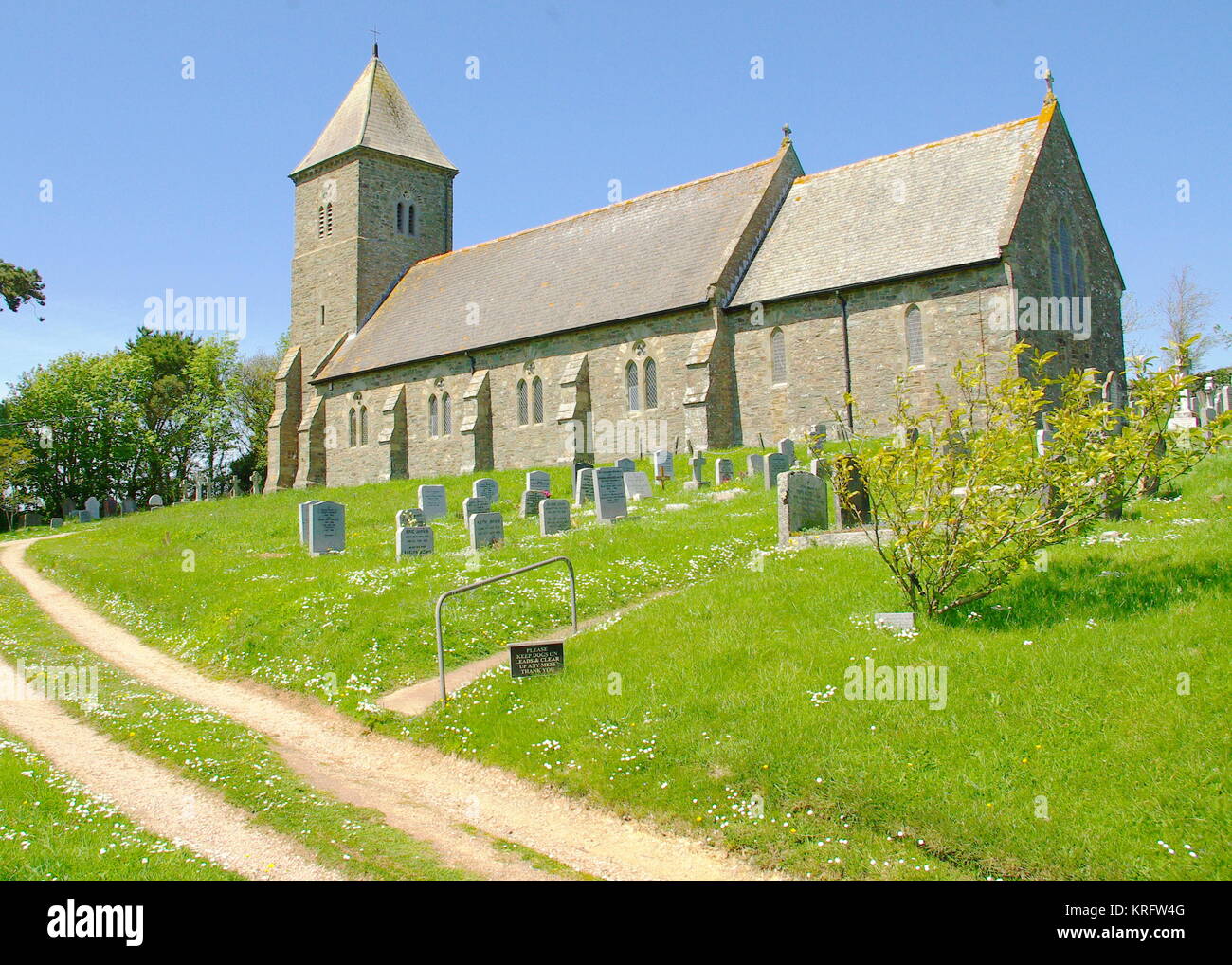 Ringmore Church, near Bigbury, Devon. Stock Photo