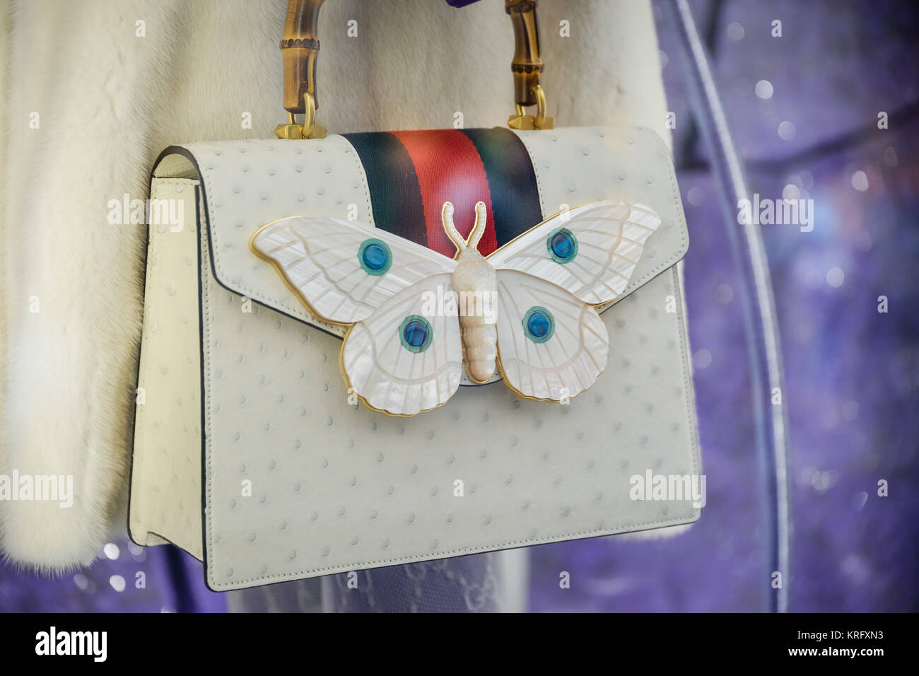 Milan, Italy - September 24, 2017: Gucci bag in a Gucci store in Fashion Stock Photo - Alamy