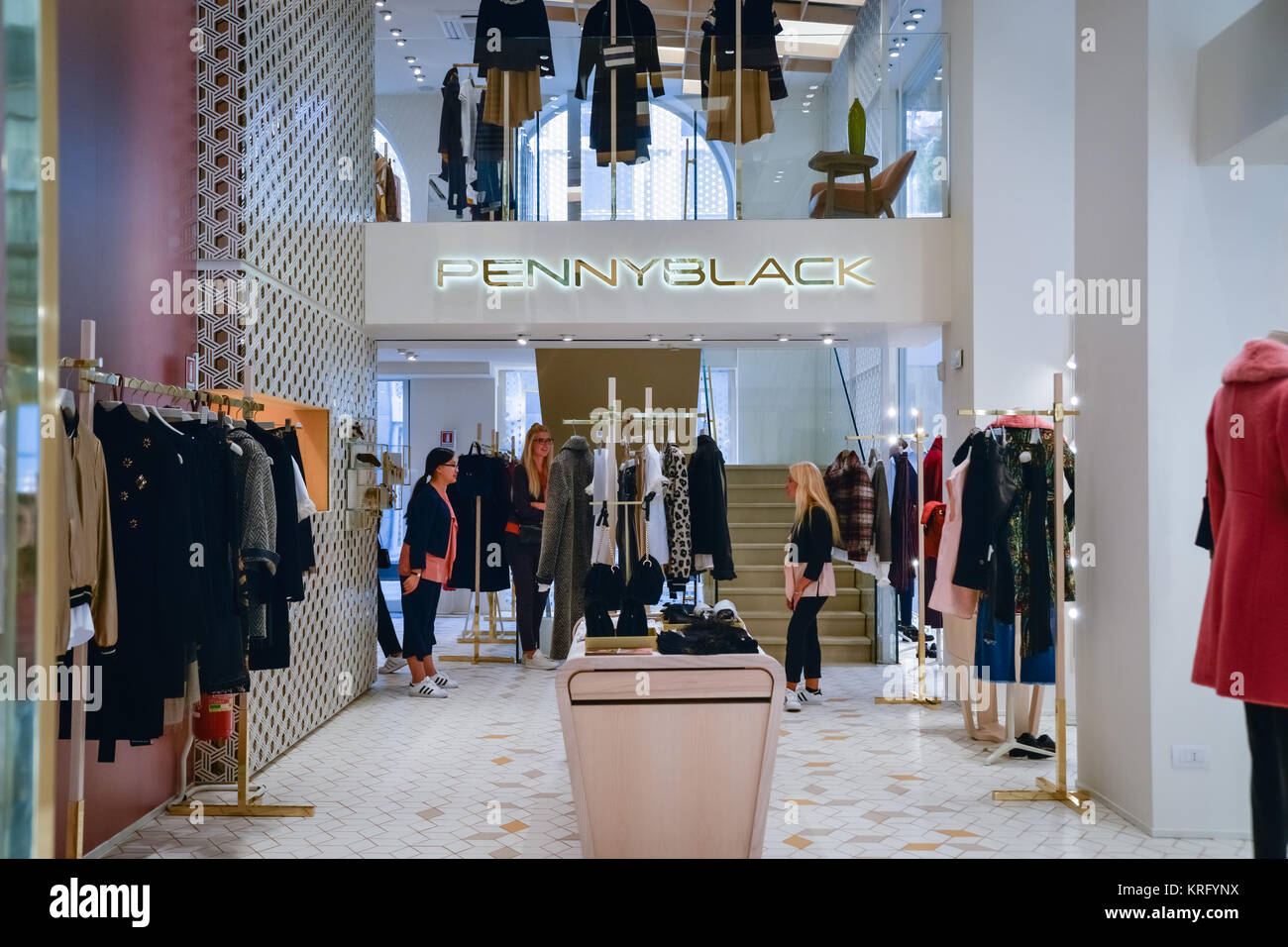 Milan, Italy - September 24, 2017: Penny Black store in Milan. Fashion week Penny  Black shopping Stock Photo - Alamy