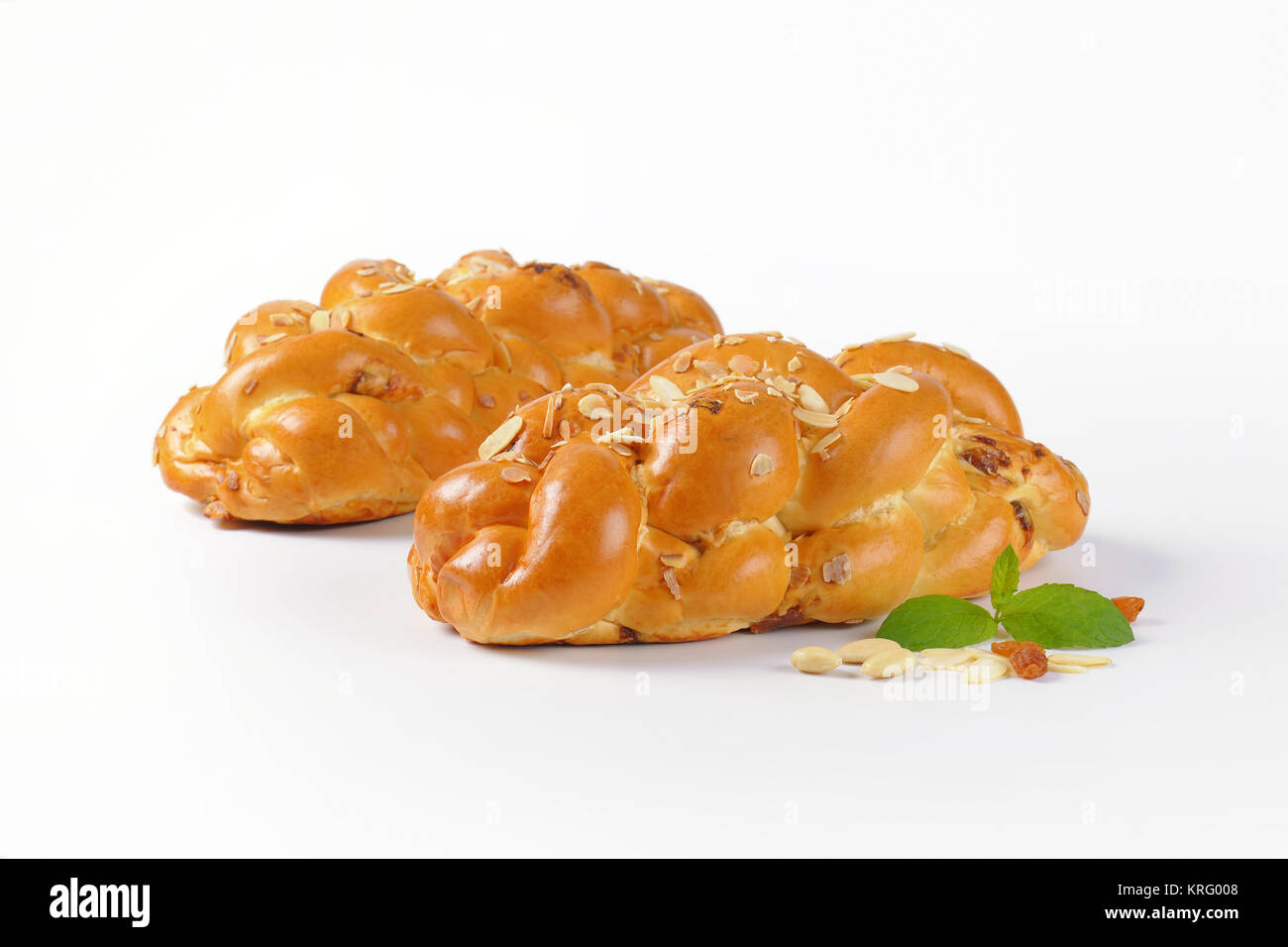 sweet braided bread Stock Photo