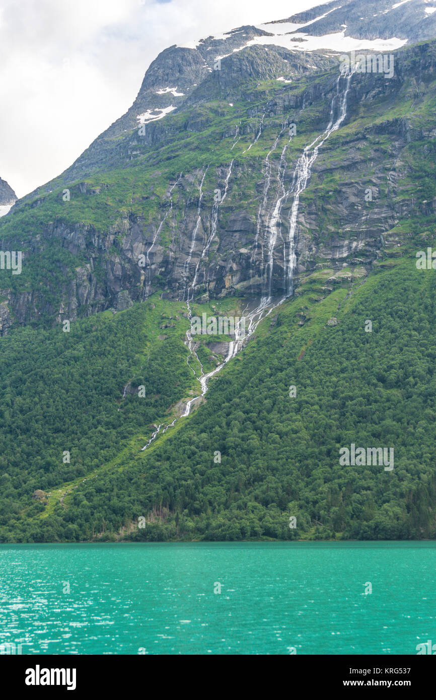 Sommerlandschaft in Norwegen Stock Photo
