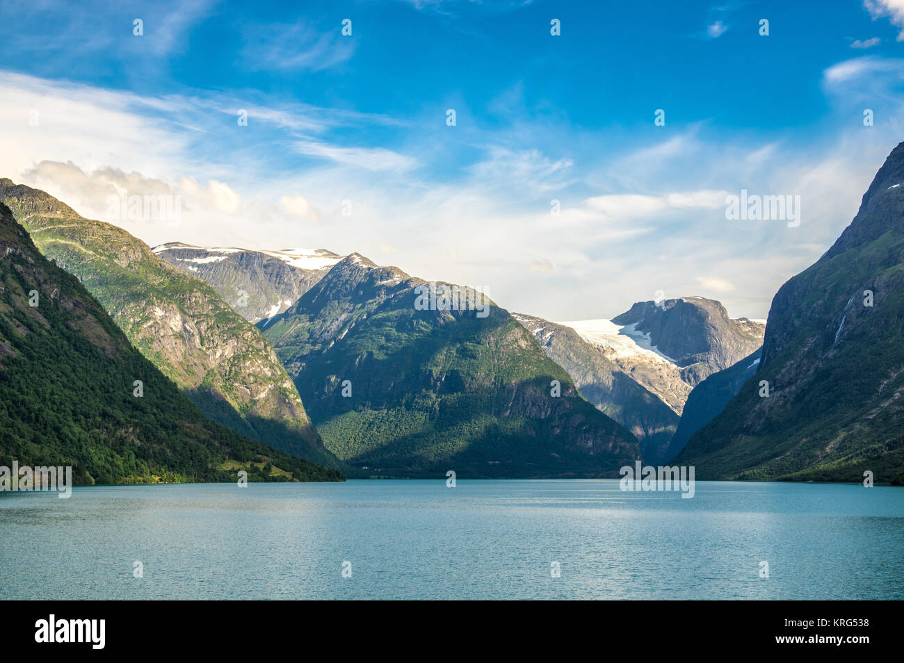 Sommerlandschaft in Norwegen Stock Photo