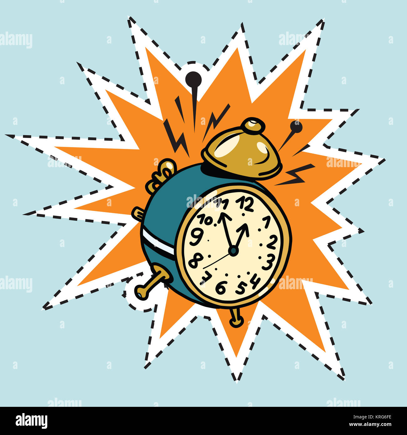 The alarm clock rings, time Stock Photo Alamy