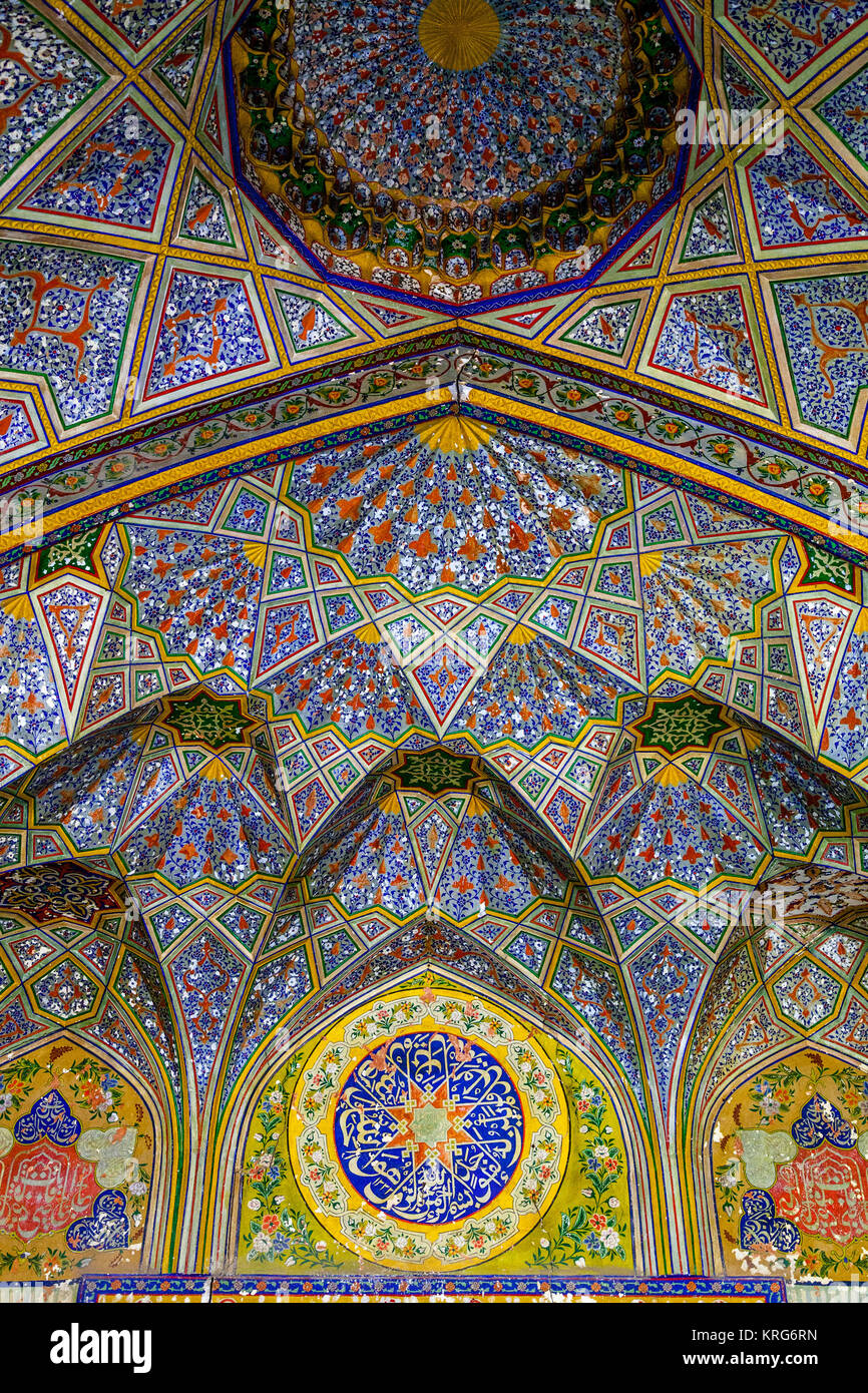 The Interior Of The Nadir Divan Begi Khanaka At The Lyabi Hauz Complex, Bukhara, Uzbekistan Stock Photo