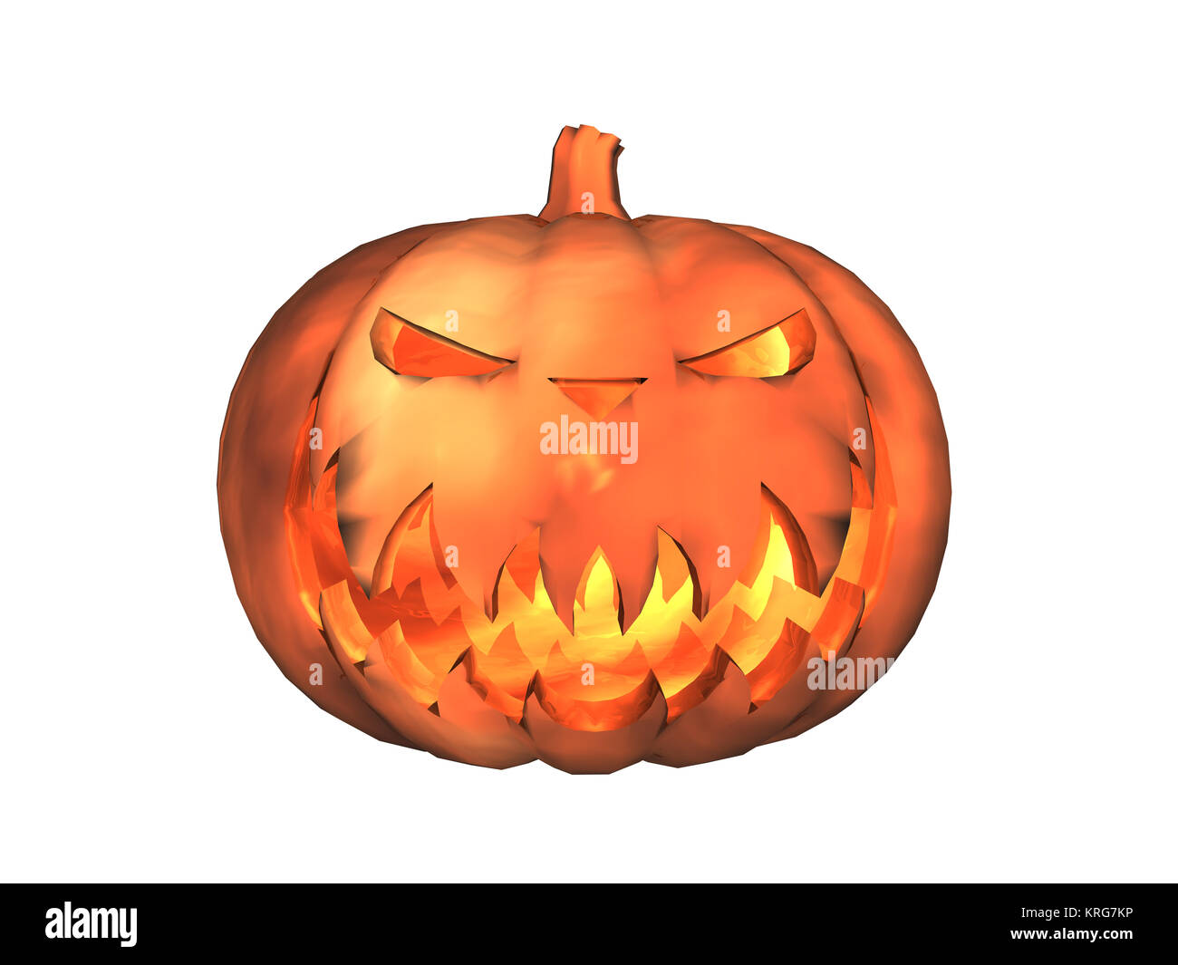 halloween pumpkin isolated Stock Photo