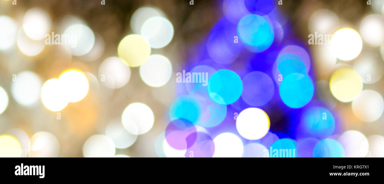 Defocused Bokeh Background Effect . Festive Christmas Bokeh Background ...