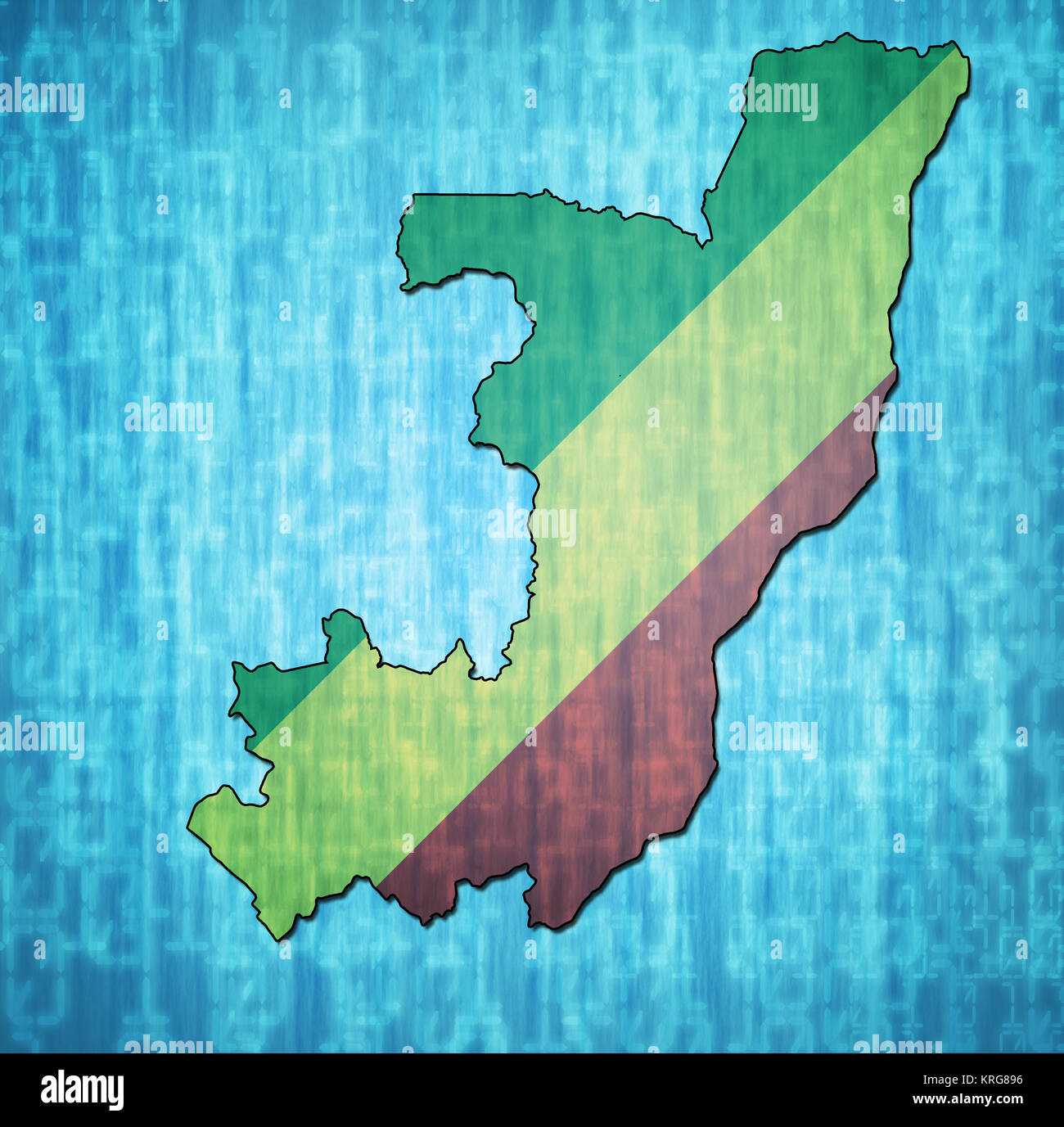 republic of congo territory with flag Stock Photo - Alamy