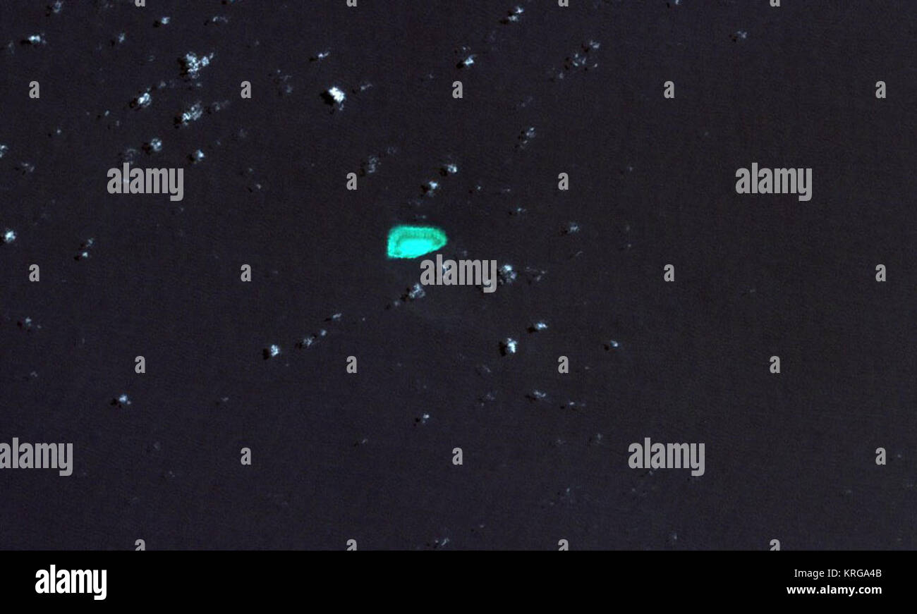 Louisa Reef LANDSAT 2000 Stock Photo Alamy