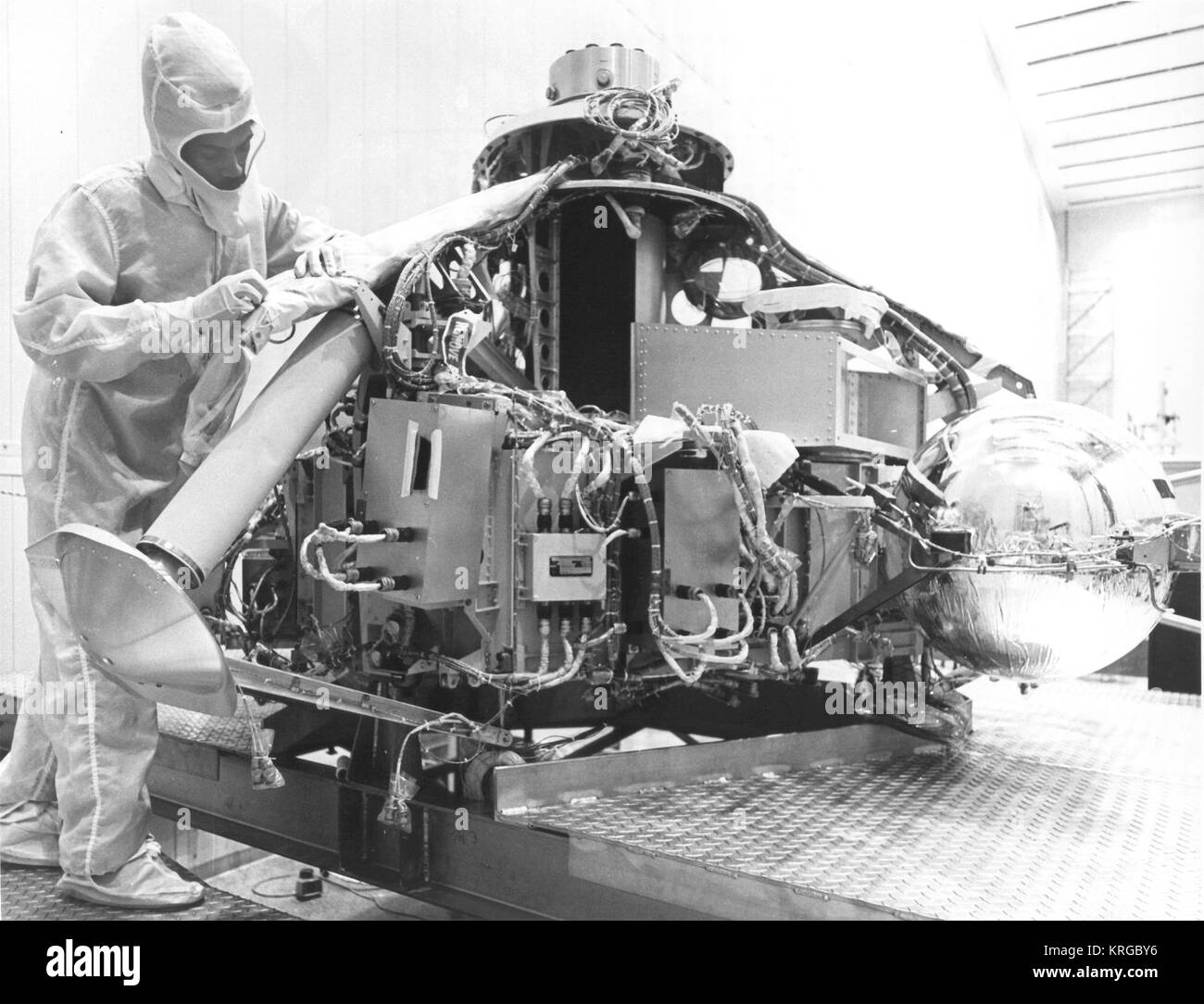 Viking I Spacecraft in Cleanroom - GPN-2000-001630 Stock Photo