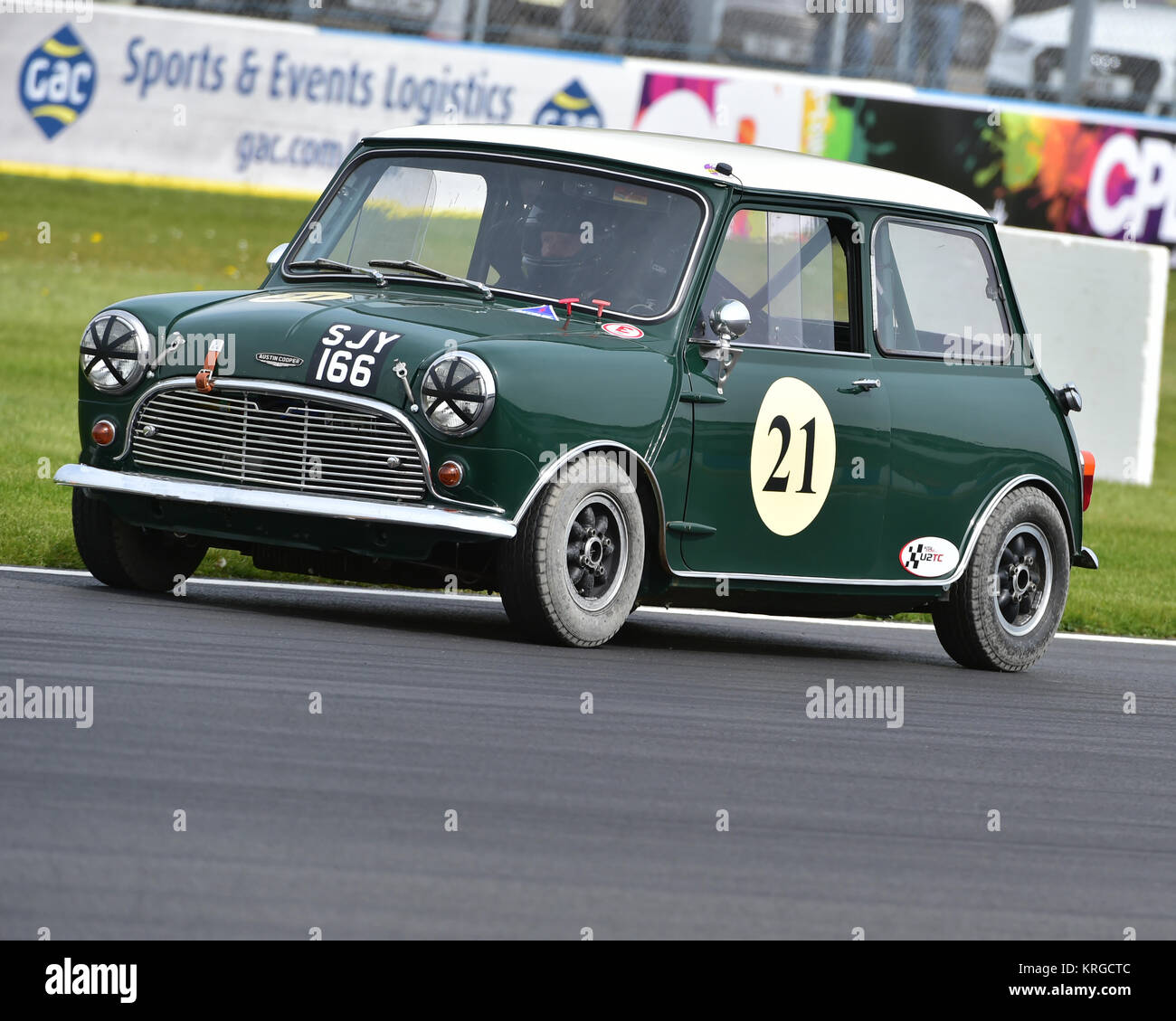 Steve Maxted, Austin Mini Cooper S, U2TC Trophy, pre-66 under 2 litre  touring cars, Donington Historic Festival, 2017, motor racing, motor sport,  moto Stock Photo - Alamy