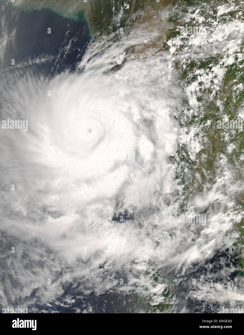 Cyclone Nargis landfall Stock Photo