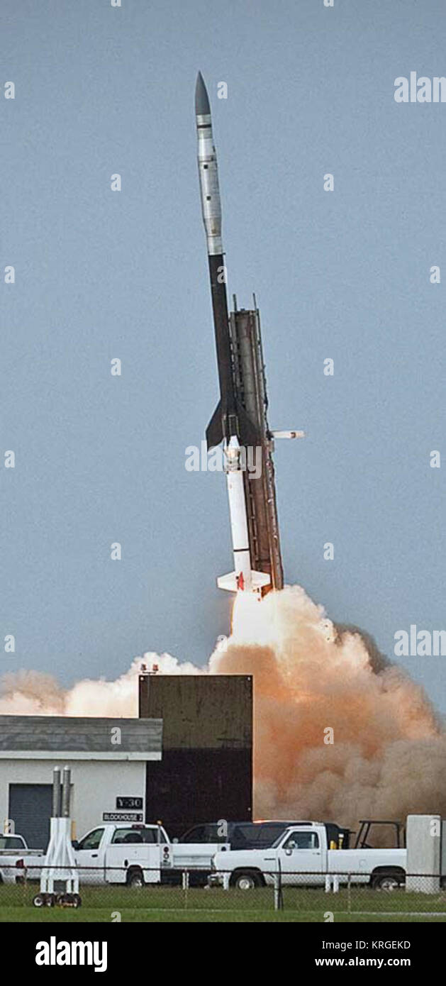 Black-Brant-9 IRVE-2 launch Stock Photo - Alamy