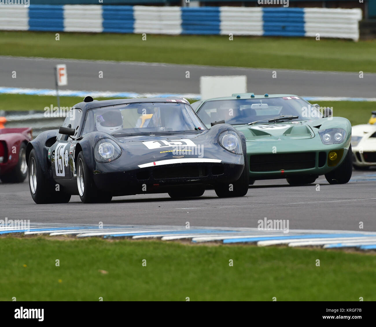 John Emberson, Bill Wykeham, Chevron B8, 1000Km, pre-73, prototype, Touring and GT Cars, Donington Historic Festival, 2017, motor racing, motor sport, Stock Photo