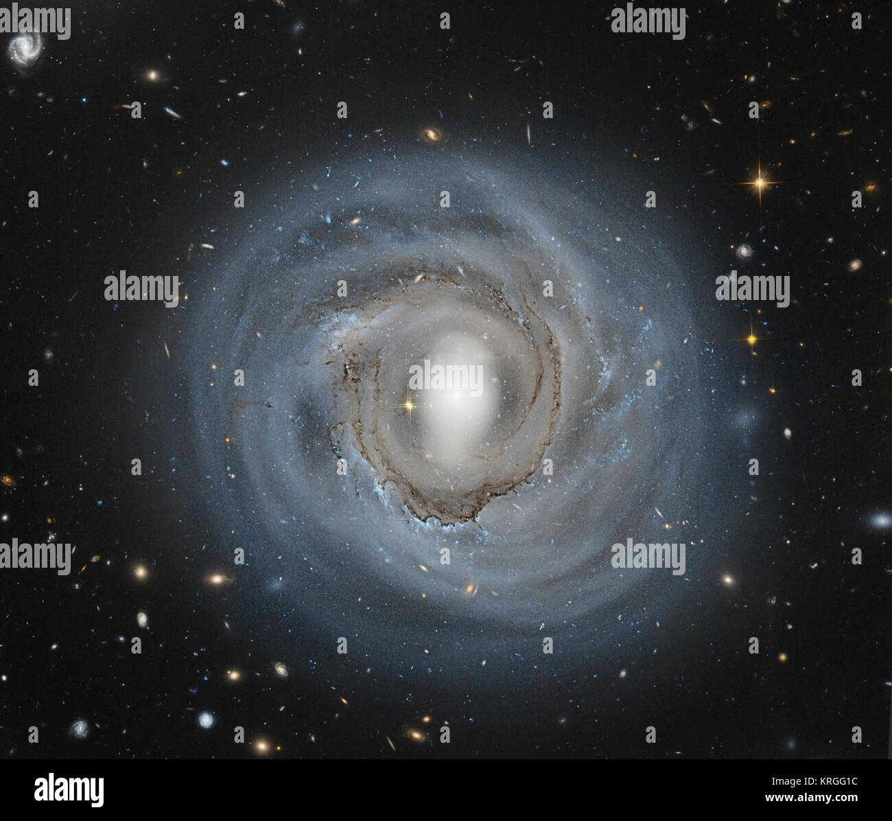 Hubble Sees Anemic Spiral NGC 4921 Stock Photo
