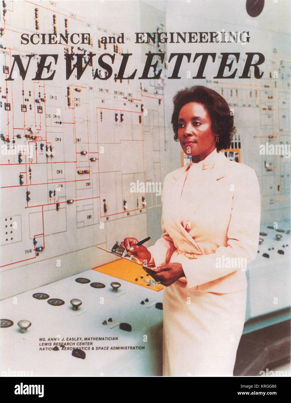 NASA Science and Engineering Newsletter Annie Easley Stock Photo