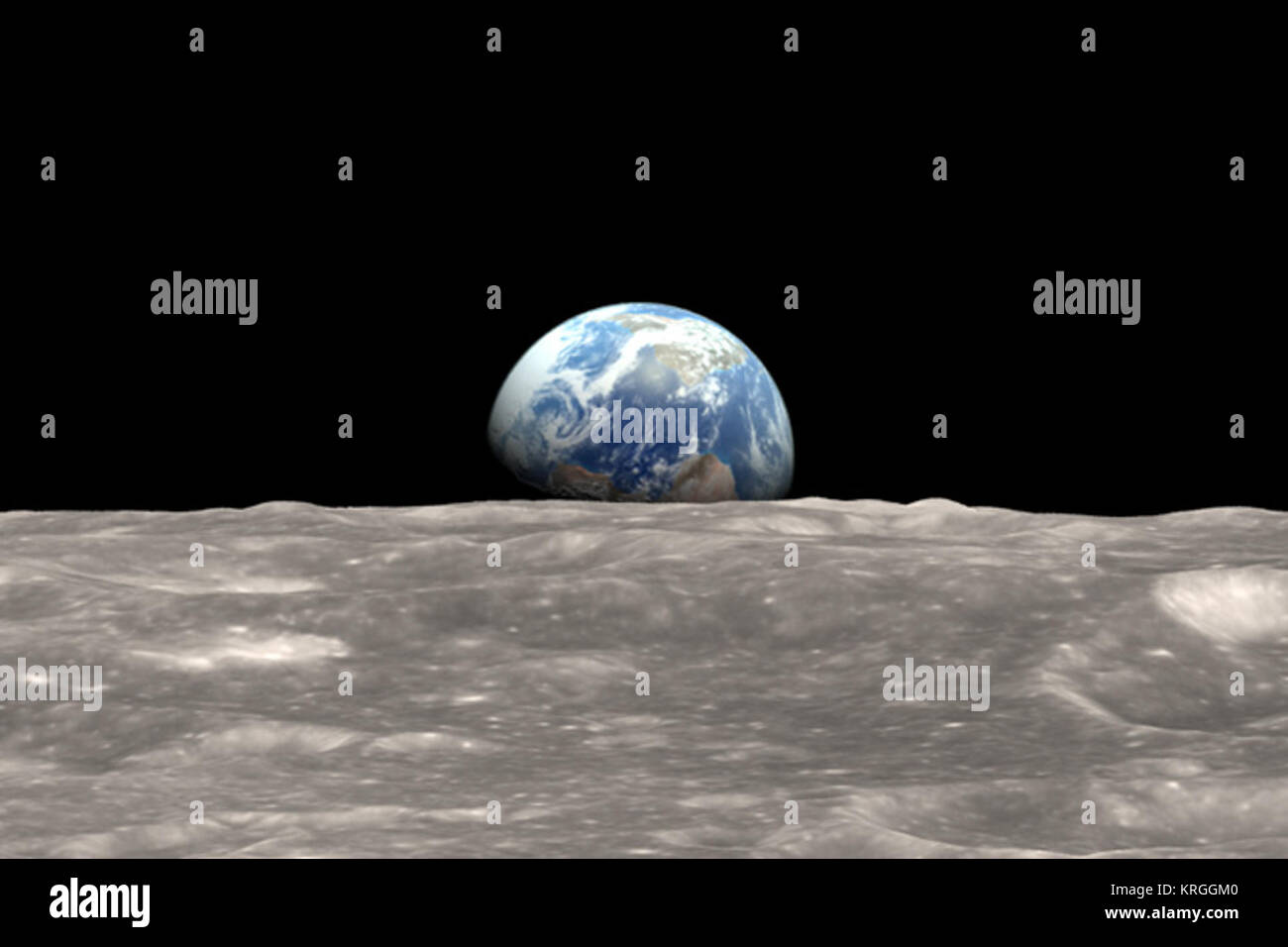 Earthrise Revisited 2013 Stock Photo - Alamy