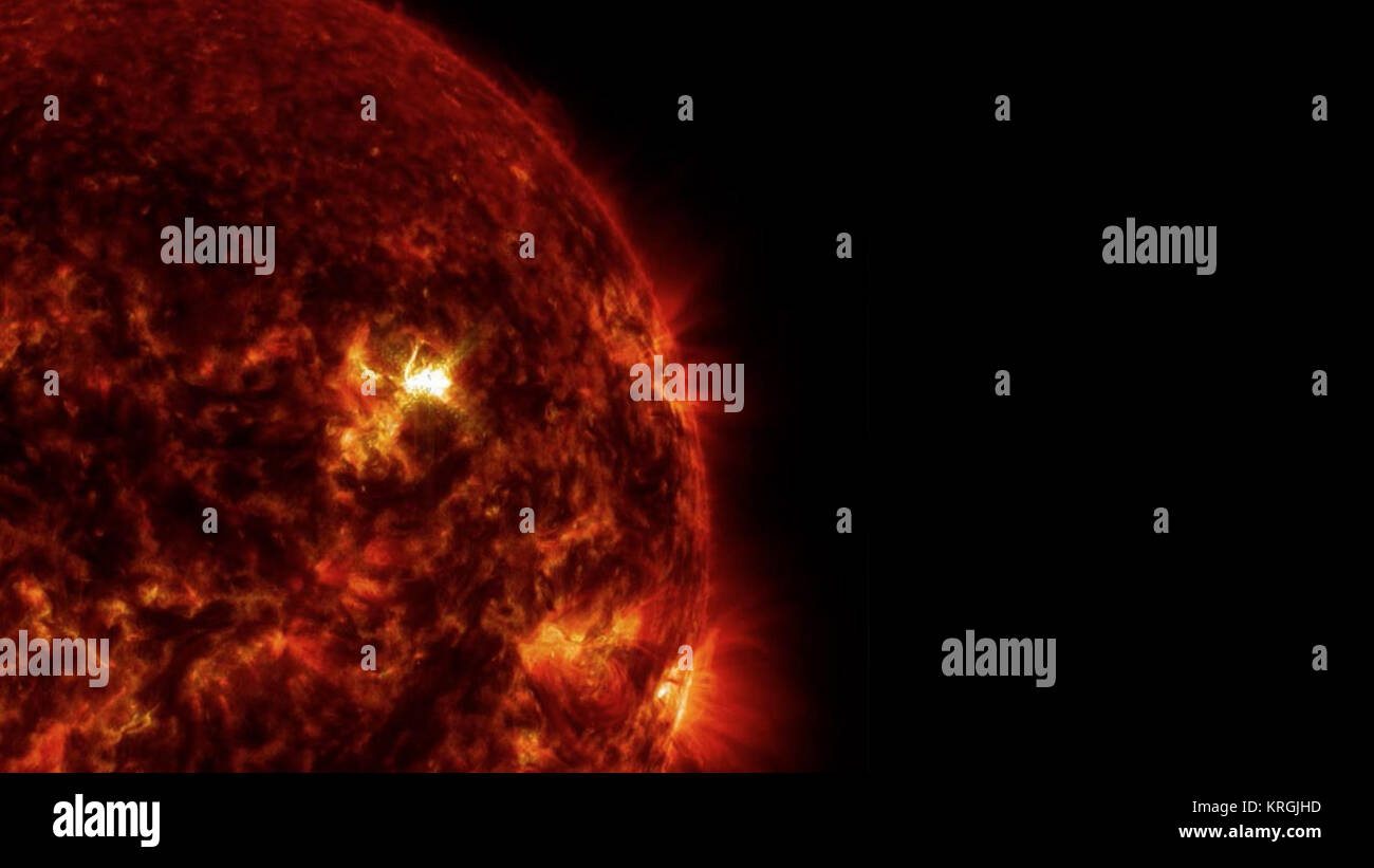 On March 29, 2014 the sun released an X-class flare. It was observed by NASA's Interface Region Imaging Spectrograph, or IRIS; NASA's Solar Dynamics Observatory, or SDO; NASA's Reuven Ramaty High Energy Solar Spectroscopic Imager, or RHESSI; the Japanese Aerospace Exploration Agency's Hinode; and the National Solar Observatory's Dunn Solar Telescope located at Sacramento Peak in New Mexico.  To have a record of such an intense flare from so many observatories is unprecedented. Such research can help scientists better understand what catalyst sets off these large explosions on the sun. Perhaps  Stock Photo