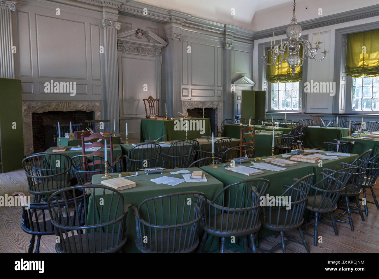 The Assembly Hall Inside Independence Hall Philadelphia