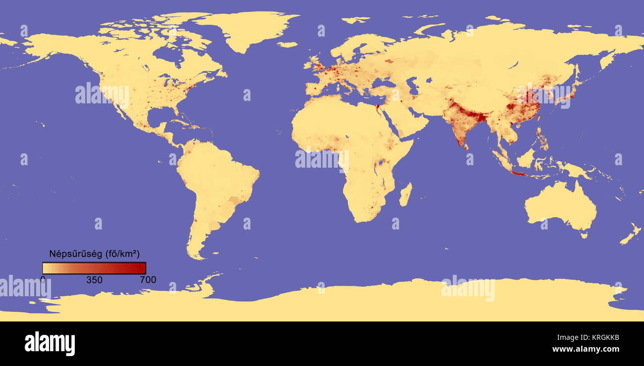 Population density hu Stock Photo Alamy