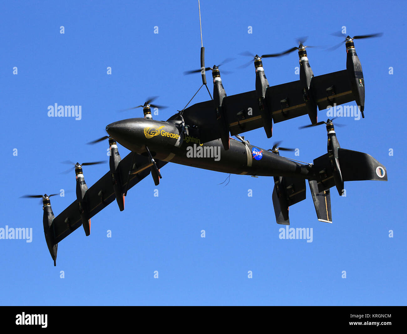 Greased Lighning Gl10 Project 10 Engine Electric Prototype Remote Control Plane Photo Taken 8 14 14 By David C Bowman Gl10 Test013 8 19 14 Stock Photo Alamy