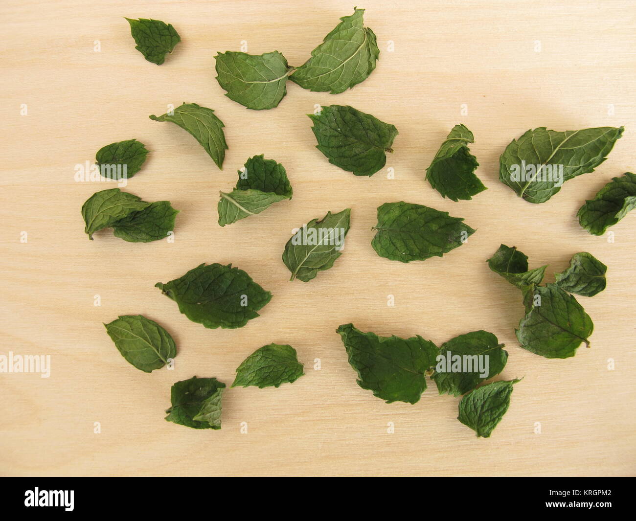 dried peppermint leaves Stock Photo Alamy