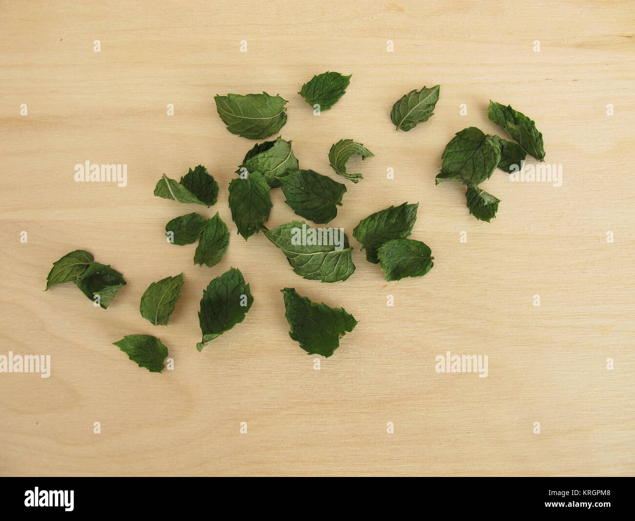 dried peppermint leaves Stock Photo Alamy