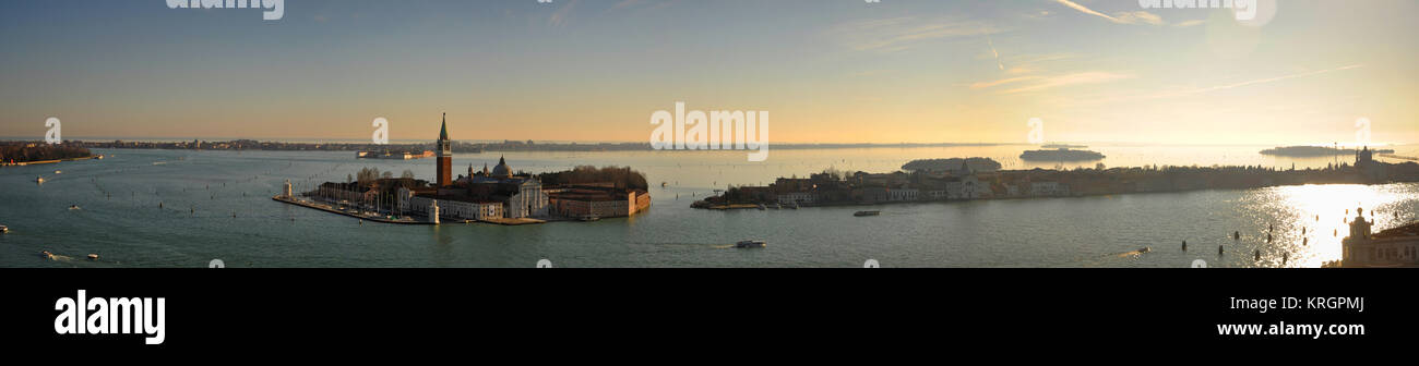 Panoramic View on the Lagoon of Venice Stock Photo - Alamy