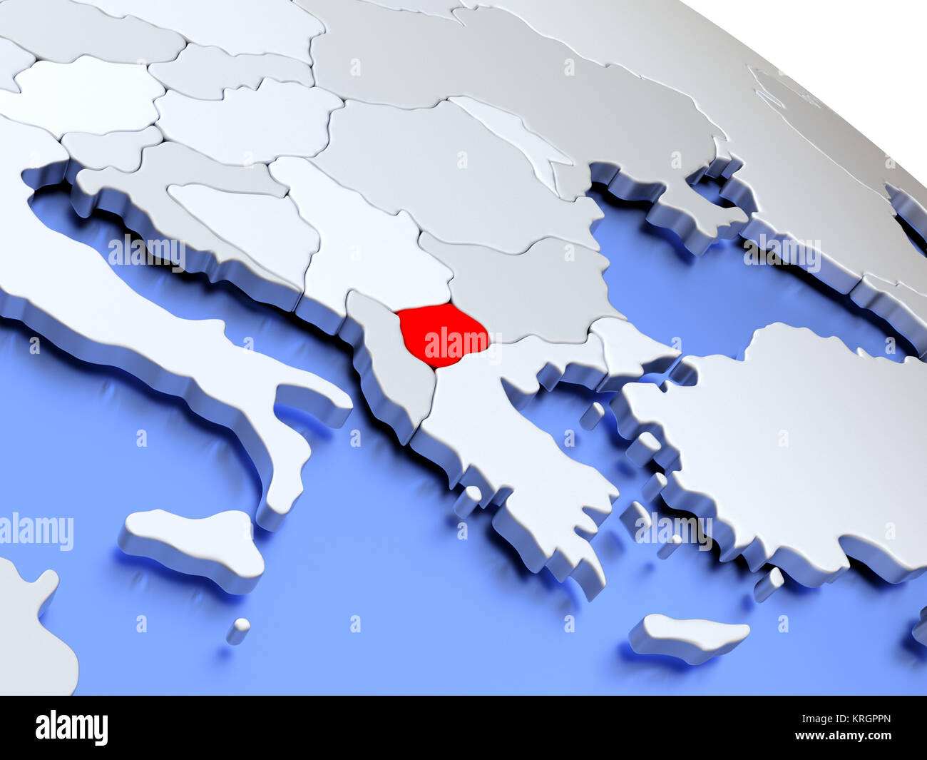 Macedonia On World Map Stock Photo Alamy Macedonia On World Map KRGPPN