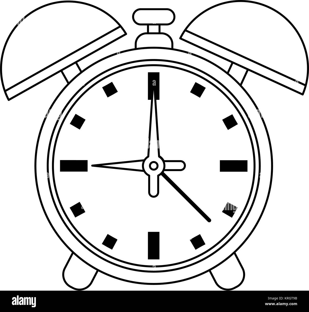 Alarm clock with bells Stock Vector Image & Art Alamy