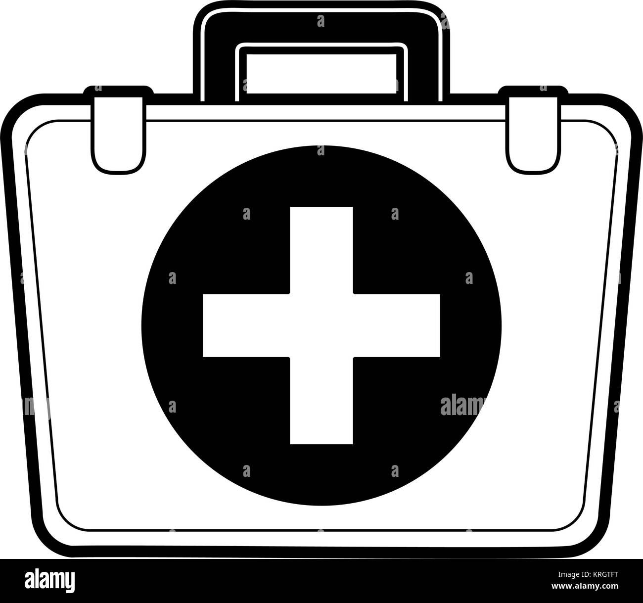 First aid briefcase Black and White Stock Photos & Images - Alamy