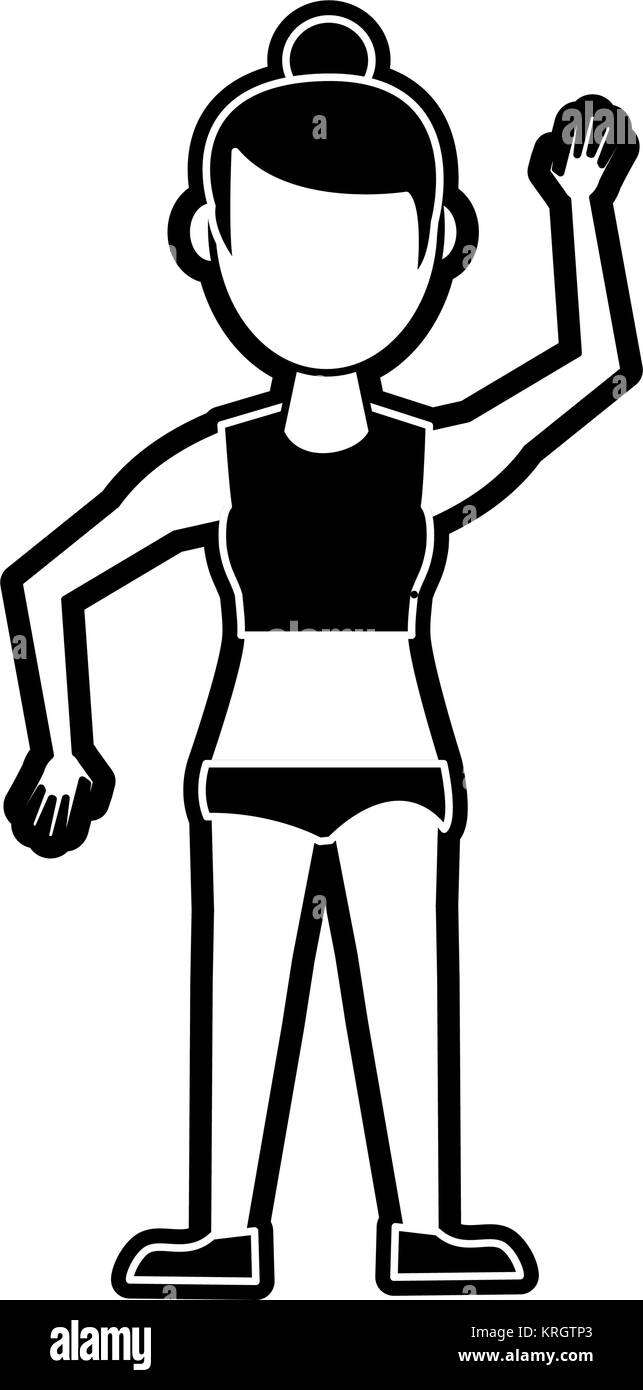 Woman athlete cartoon Stock Vector Image & Art - Alamy