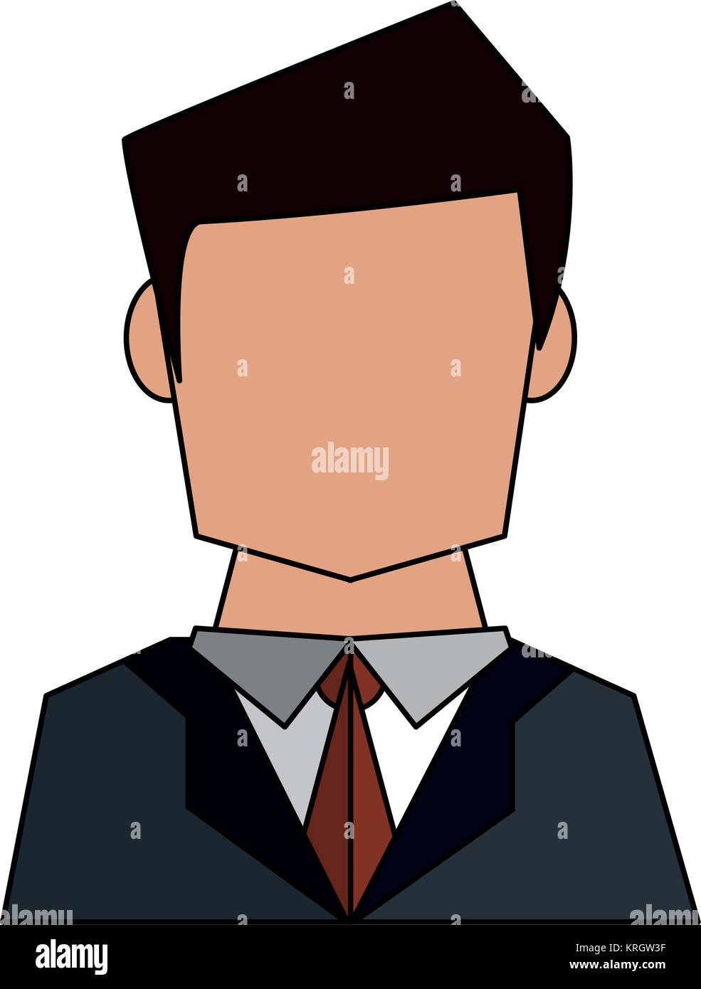 Businessman profile avatar Stock Vector Image & Art - Alamy