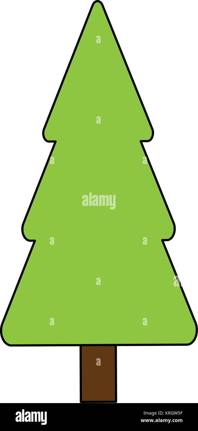 Tree pine isolated Stock Vector Image & Art - Alamy