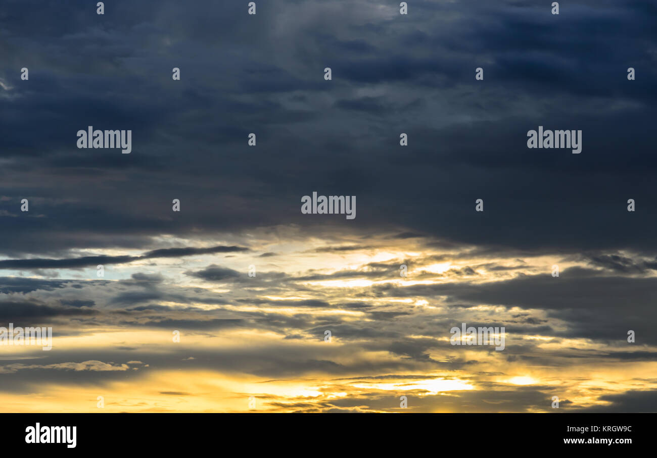 Dramatic sky with cloud at sunset Stock Photo - Alamy