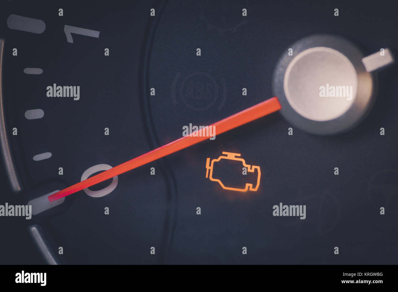 Check engine icon Stock Photo - Alamy