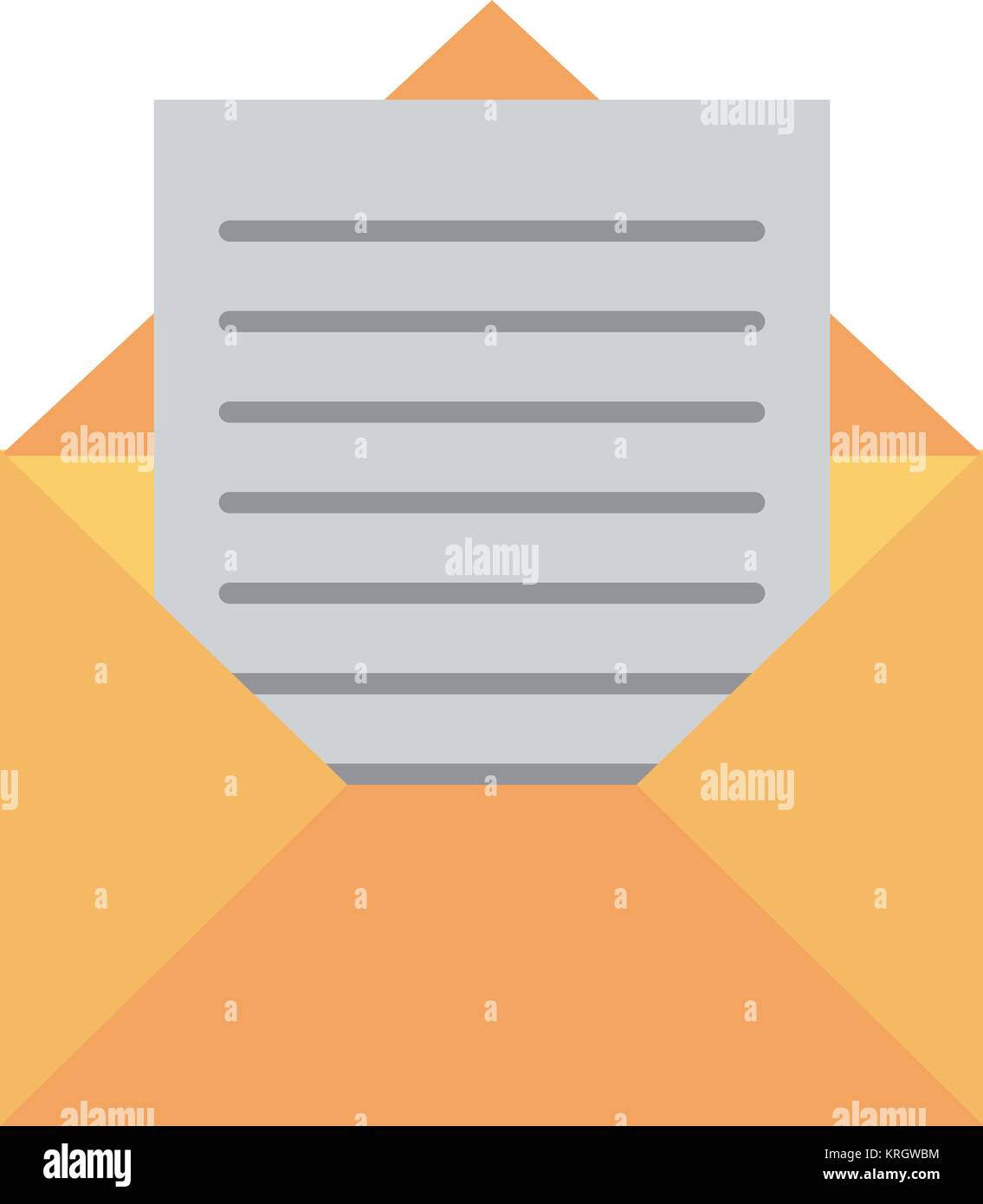 Mail envelope open Stock Vector Image & Art Alamy