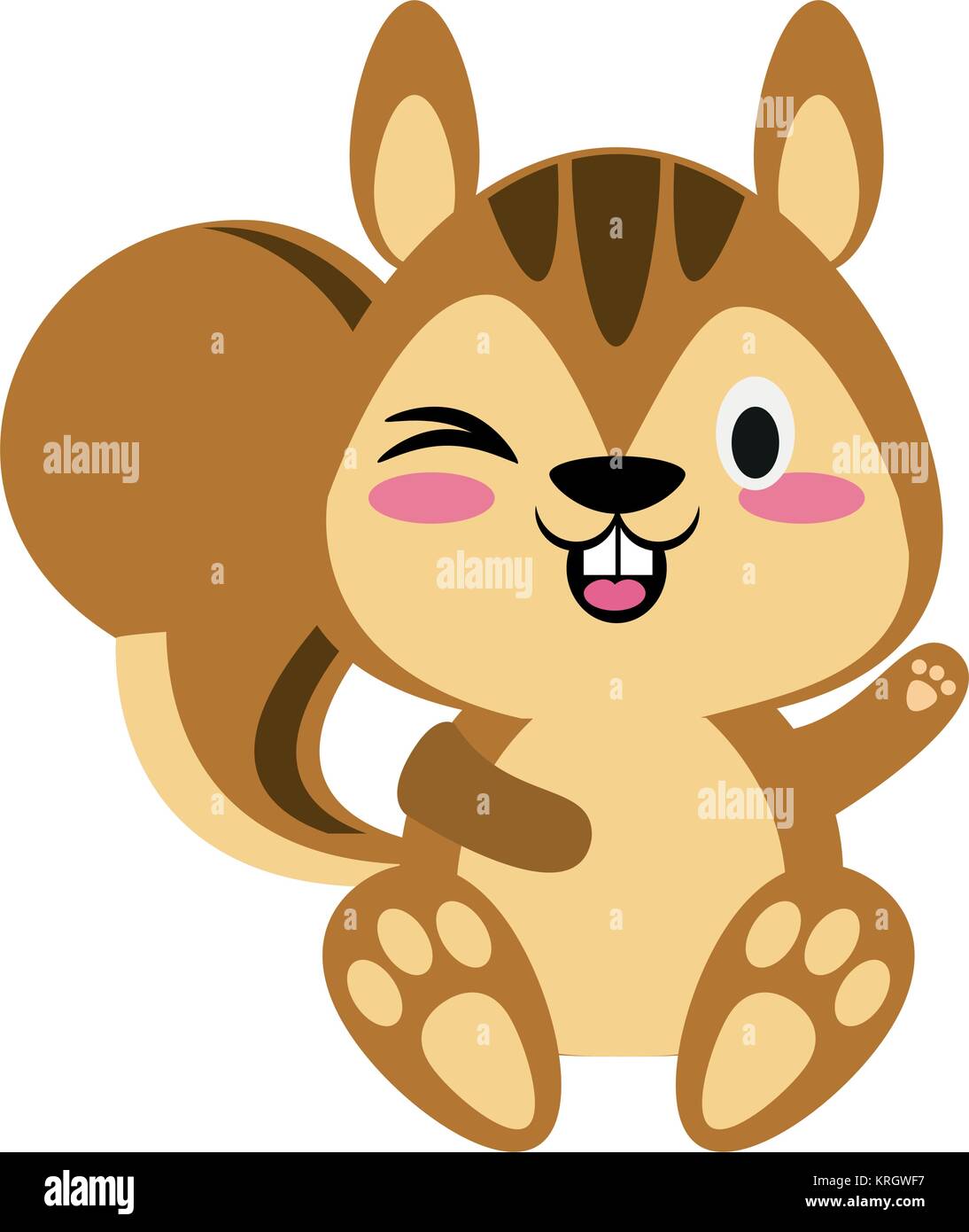 Cute squirrel cartoon Stock Vector Image & Art Alamy